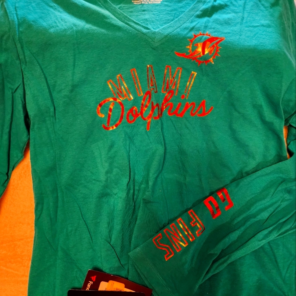 Dolphins Ladies Long-sleeved Top New